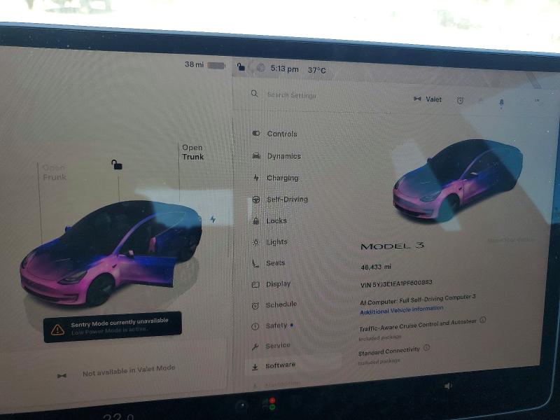 Продажа на аукционе авто 2023 Tesla Model 3, vin: 5YJ3E1EA1PF600883, номер лота: 61227606