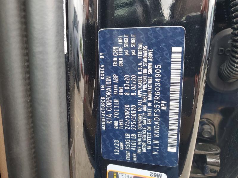 Продаж на аукціоні авто 2024 Kia Ev9, vin: KNDADFS57R6034905, номер лоту: 59554106