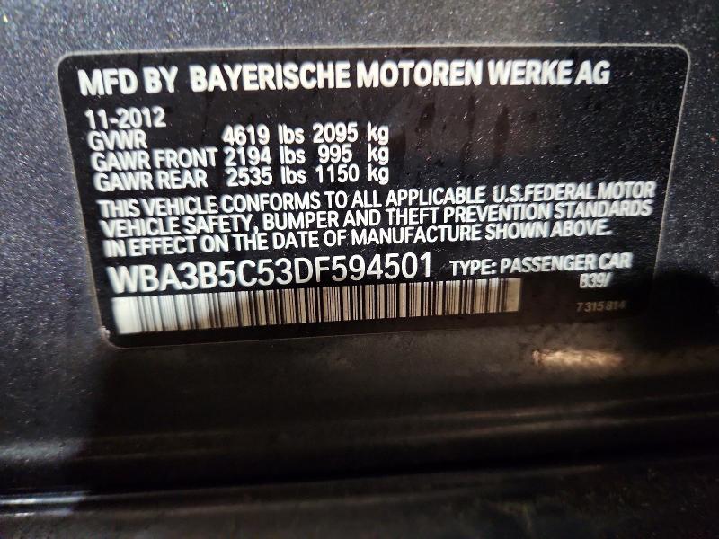 Продаж на аукціоні авто 2013 Bmw 328, vin: WBA3B5C53DF594501, номер лоту: 60022536