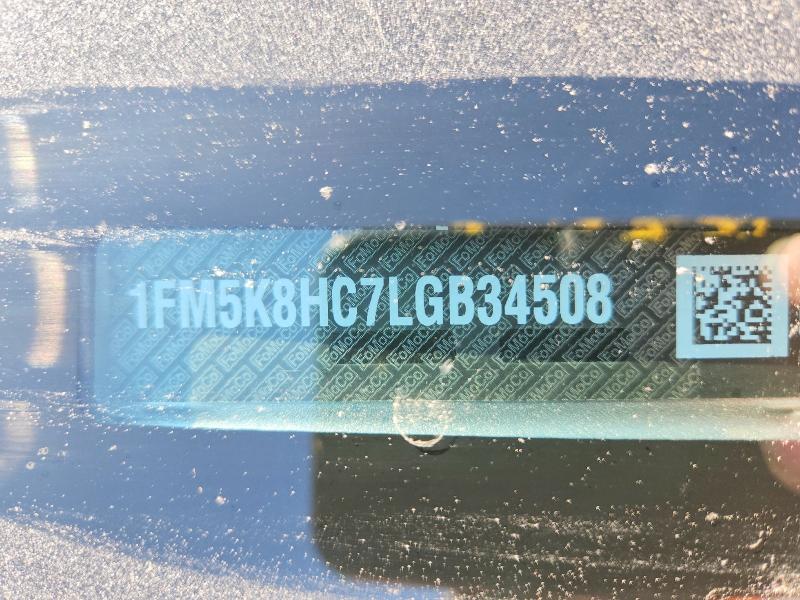 2020 Ford Explorer მანქანა იყიდება აუქციონზე, vin: 1FM5K8HC7LGB34508, აუქციონის ნომერი: 60357136