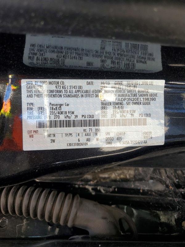 2014 Ford Focus მანქანა იყიდება აუქციონზე, vin: 1FADP3N20EL198390, აუქციონის ნომერი: 61376296