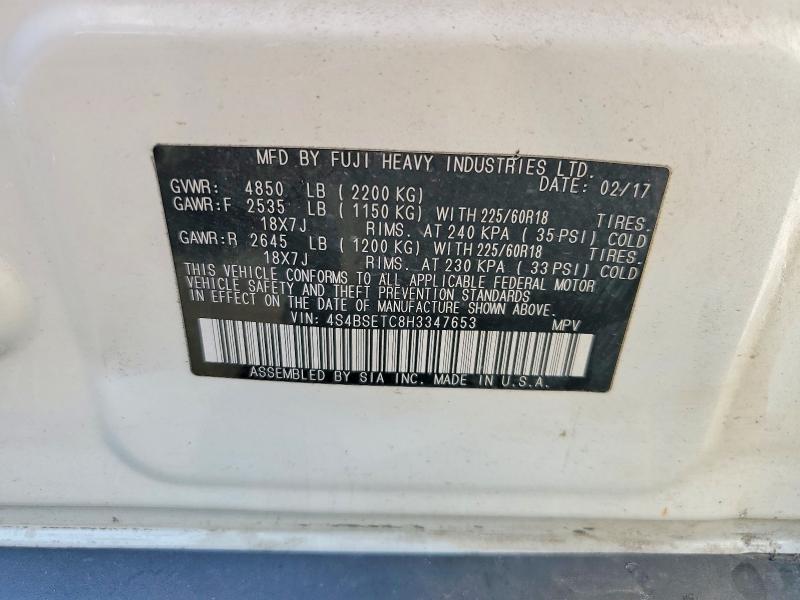 62682206 :رقم المزاد ، 4S4BSETC8H3347653 vin ، 2017 Subaru Outback مزاد بيع