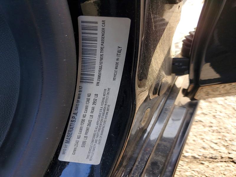 Продажа на аукционе авто 2018 Maserati Quattroporte, vin: ZAM56YRAXJ1276076, номер лота: 61186106