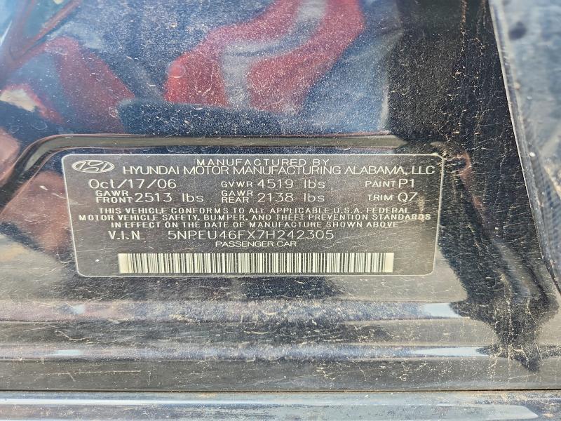Продажа на аукционе авто 2007 Hyundai Sonata, vin: 5NPEU46FX7H242305, номер лота: 61225606