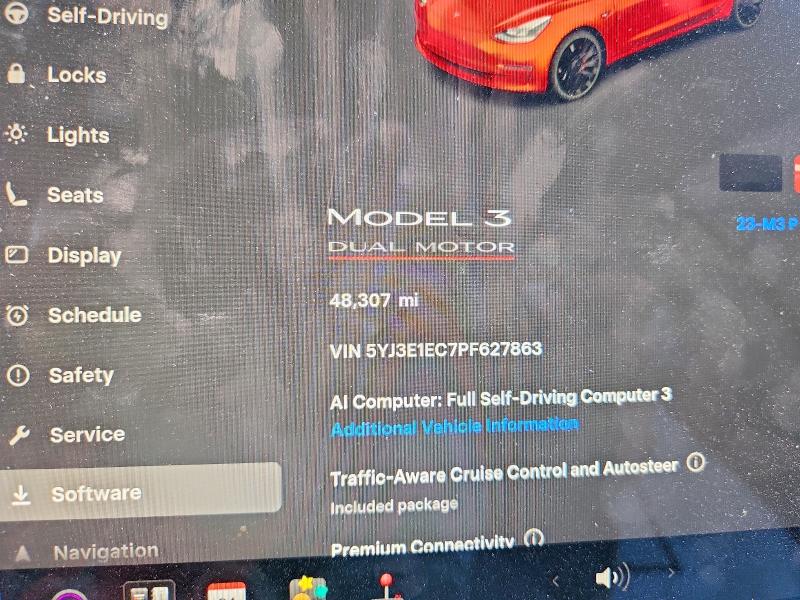 Aukcja sprzedaży 2023 Tesla Model 3, vin: 5YJ3E1EC7PF627863, numer aukcji: 61988056