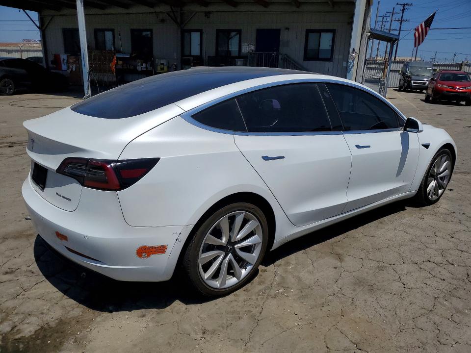 2019 Tesla Model 3 მანქანა იყიდება აუქციონზე, vin: 5YJ3E1EB7KF512678, აუქციონის ნომერი: 62910306