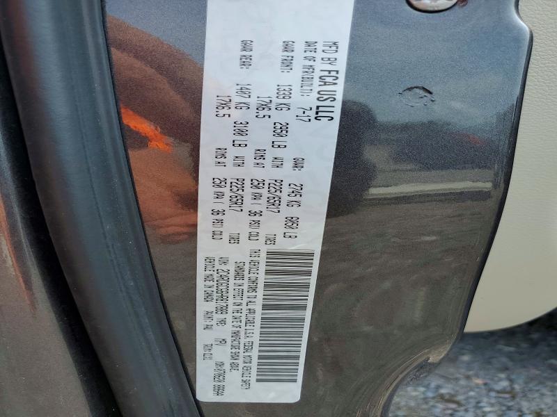 2017 Dodge Grand Caravan მანქანა იყიდება აუქციონზე, vin: 2C4RDGCG6HR817889, აუქციონის ნომერი: 61592936