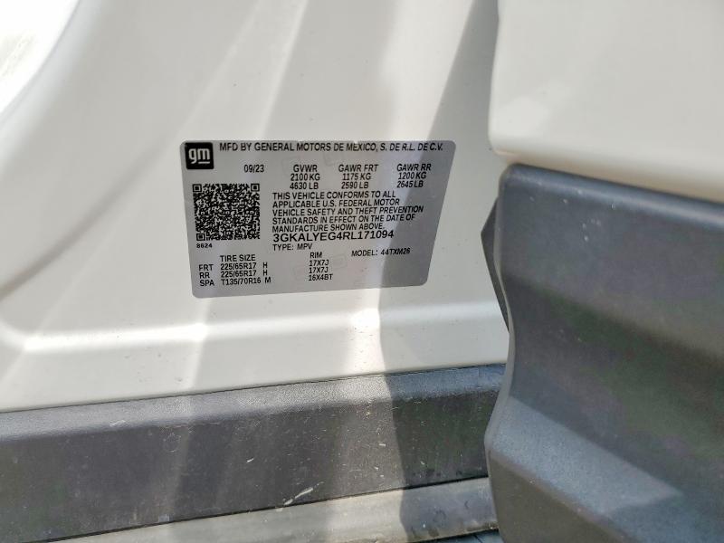 61346586 :رقم المزاد ، 3GKALYEG4RL171094 vin ، 2024 Gmc Terrain مزاد بيع