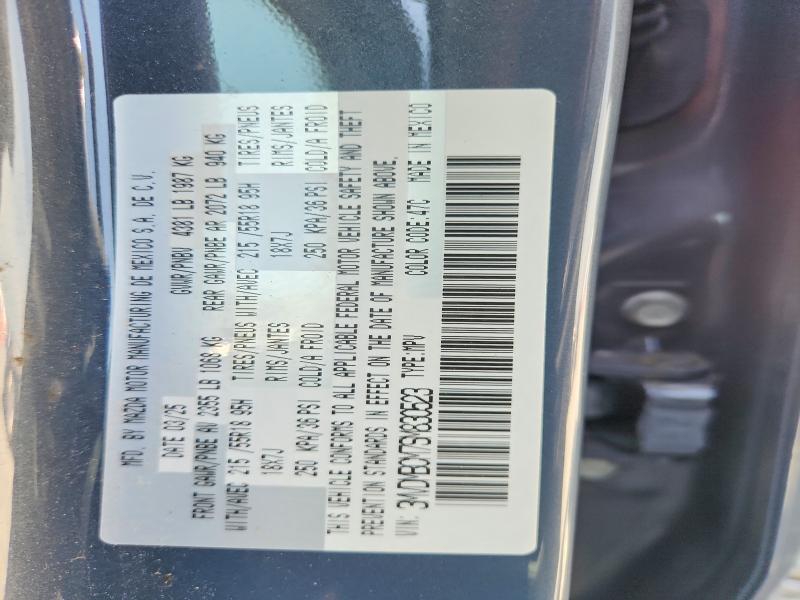 62097016 :رقم المزاد ، 3MVDMBCM7SM830523 vin ، 2025 Mazda Cx-30 مزاد بيع