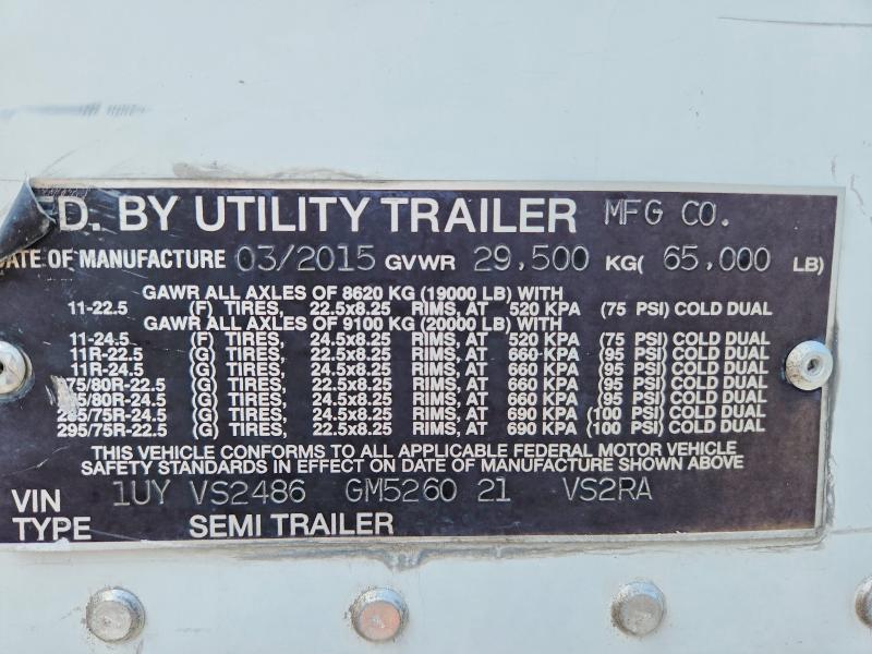 2016 Utility Trailer Utility Tr მანქანა იყიდება აუქციონზე, vin: 1UYVS2486GM526021, აუქციონის ნომერი: 58928346
