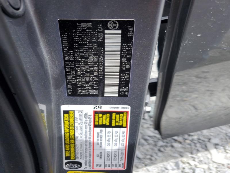 Aukcja sprzedaży 2025 Toyota Camry, vin: 4T1DAACK6SU547329, numer aukcji: 60880616