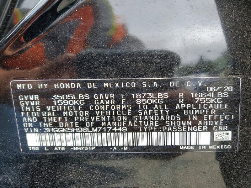 Aukcja sprzedaży 2020 Honda Fit, vin: 3HGGK5H98LM717449, numer aukcji: 63031776