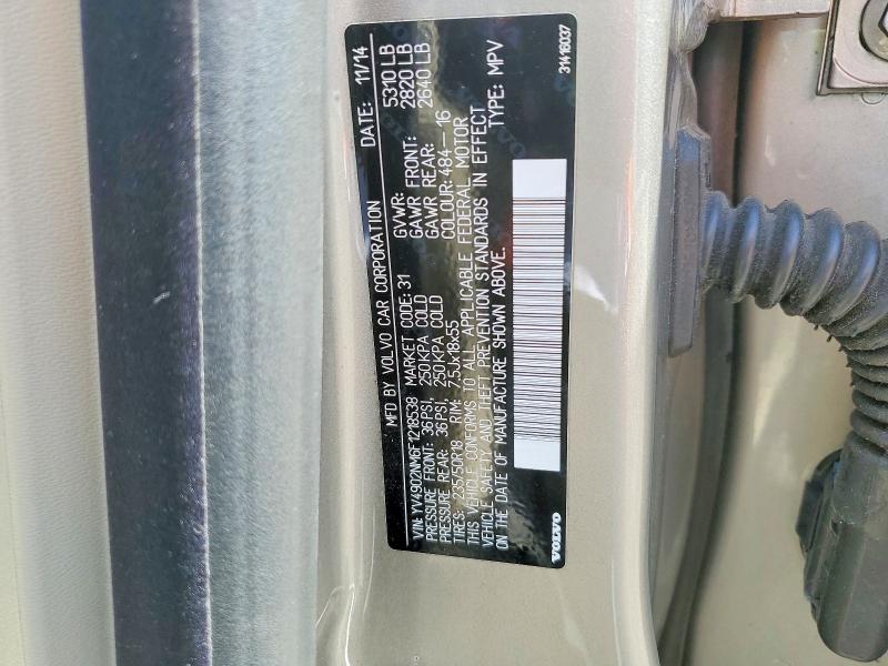 Aukcja sprzedaży 2015 Volvo Xc70, vin: YV4902NM6F1218538, numer aukcji: 61624966