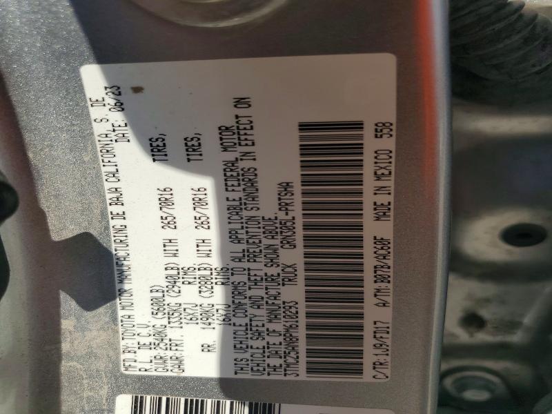 Aukcja sprzedaży 2023 Toyota Tacoma, vin: 3TMCZ5AN8PM610293, numer aukcji: 85633605