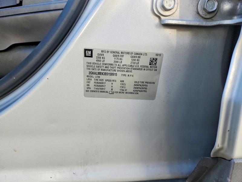 Продажа на аукционе авто 2014 Gmc Terrain, vin: 2GKALMEK3E6158915, номер лота: 62680286