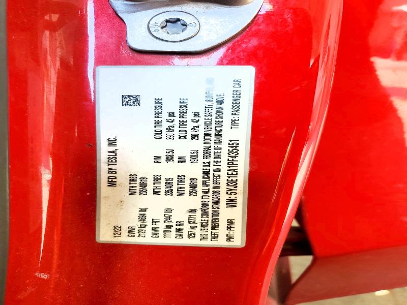 Aukcja sprzedaży 2023 Tesla Model 3, vin: 5YJ3E1EA1PF435451, numer aukcji: 59654166