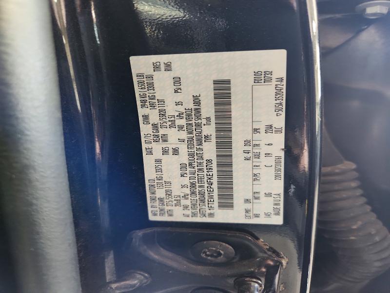 2015 Ford F150 მანქანა იყიდება აუქციონზე, vin: 1FTEW1EP4FKE19708, აუქციონის ნომერი: 63558376