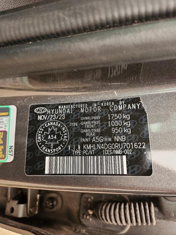 60753856 :رقم المزاد ، KMHLN4DG0RU701622 vin ، 2024 Hyundai Elantra مزاد بيع