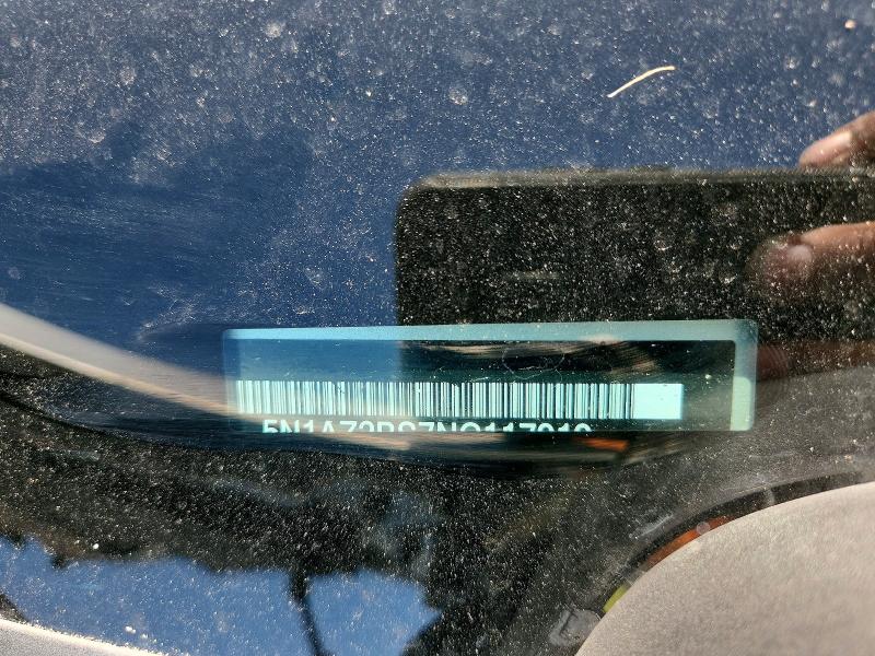 60530776 :رقم المزاد ، 5N1AZ2BS7NC117919 vin ، 2022 Nissan Murano مزاد بيع