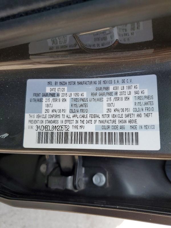 Aukcja sprzedaży 2021 Mazda Cx-30, vin: 3MVDMBDL8MM205752, numer aukcji: 61746416