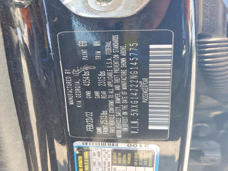 Aukcja sprzedaży 2022 Kia K5, vin: 5XXG14J22NG145775, numer aukcji: 59650716