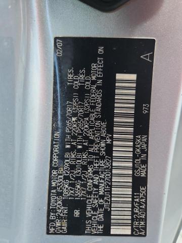 Продаж на аукціоні авто 2007 Toyota Fj Cruiser, vin: JTEZU11F270013827, номер лоту: 62205136