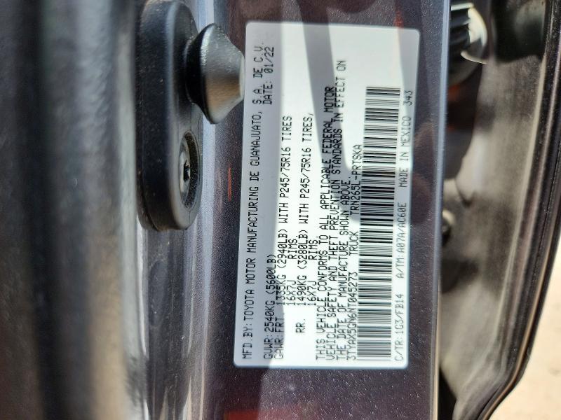 Продаж на аукціоні авто 2022 Toyota Tacoma, vin: 3TYAX5GN6NT045273, номер лоту: 60254726