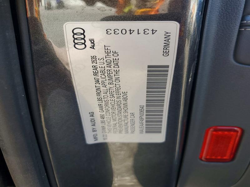 Aukcja sprzedaży 2023 Audi A4, vin: WAUEAAF49PN006540, numer aukcji: 60389136