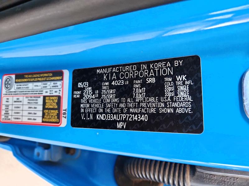 Aukcja sprzedaży 2023 Kia Soul, vin: KNDJ33AU7P7214340, numer aukcji: 57273676
