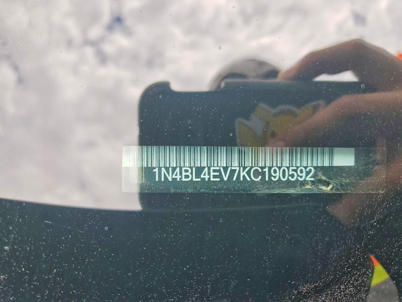 61740386 :رقم المزاد ، 1N4BL4EV7KC190592 vin ، 2019 Nissan Altima مزاد بيع