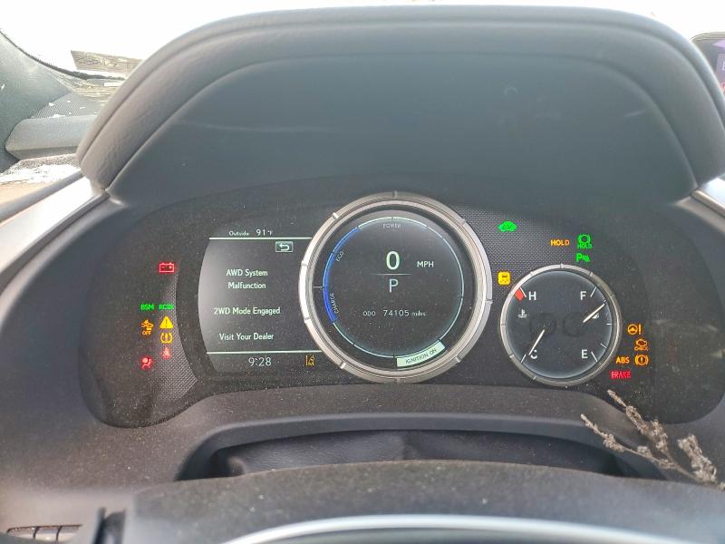 59708816 :رقم المزاد ، 2T2BGMCAXKC041014 vin ، 2019 Lexus Rx 450h مزاد بيع