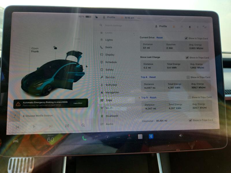 61722276 :رقم المزاد ، 5YJ3E1EB2KF364665 vin ، 2019 Tesla Model 3 مزاد بيع