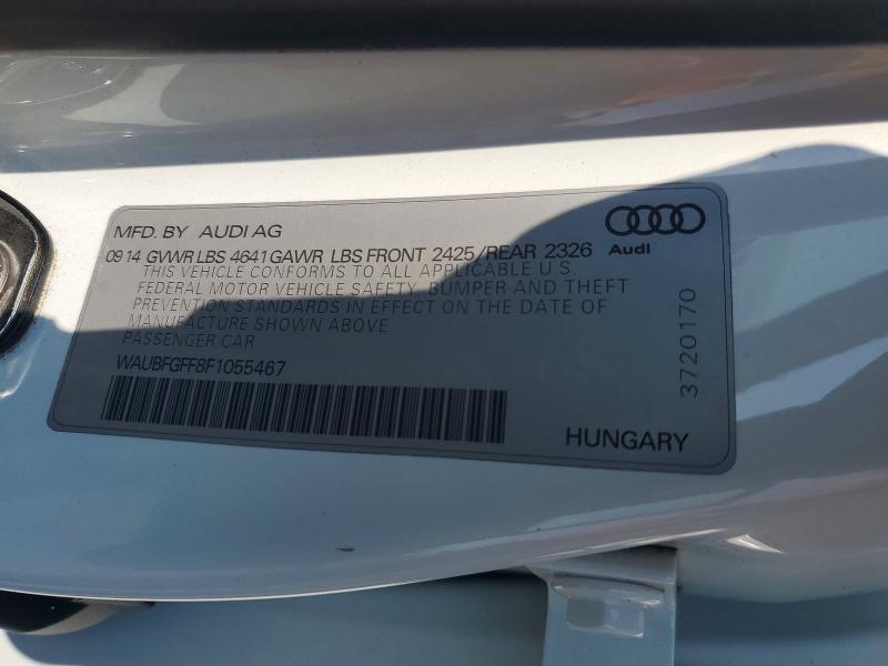 Aukcja sprzedaży 2015 Audi S3, vin: WAUBFGFF8F1055467, numer aukcji: 63115196