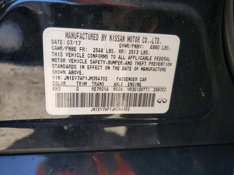 Продажа на аукционе авто 2018 Infiniti Q50, vin: JN1EV7AP1JM354702, номер лота: 61022586