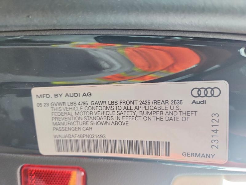 Aukcja sprzedaży 2023 Audi A4, vin: WAUABAF48PN021493, numer aukcji: 62831636