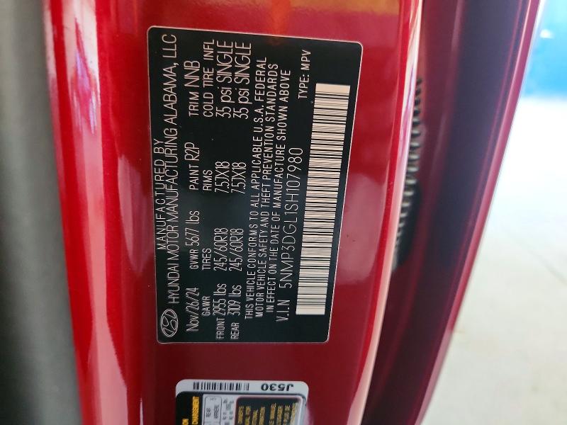 85981285 :رقم المزاد ، 5NMP3DGL1SH107980 vin ، 2025 Hyundai Santa Fe مزاد بيع