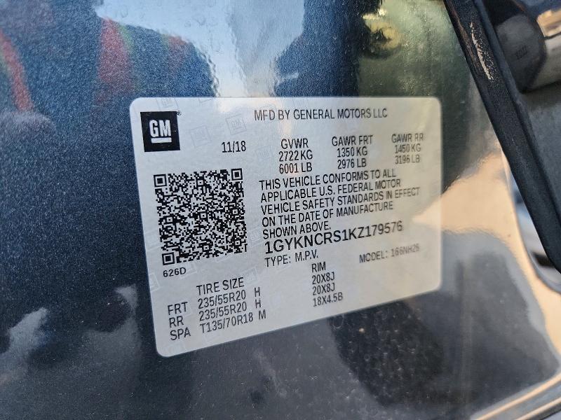 Продажа на аукционе авто 2019 Cadillac Xt5, vin: 1GYKNCRS1KZ179576, номер лота: 62122626