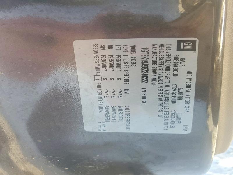 Aukcja sprzedaży 2008 Gmc Sierra, vin: 1GTEK19J98Z240222, numer aukcji: 59572936