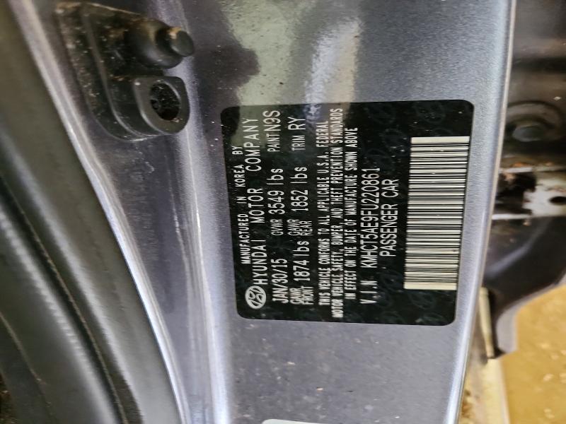 59590436 :رقم المزاد ، KMHCT5AE9FU220861 vin ، 2015 Hyundai Accent مزاد بيع