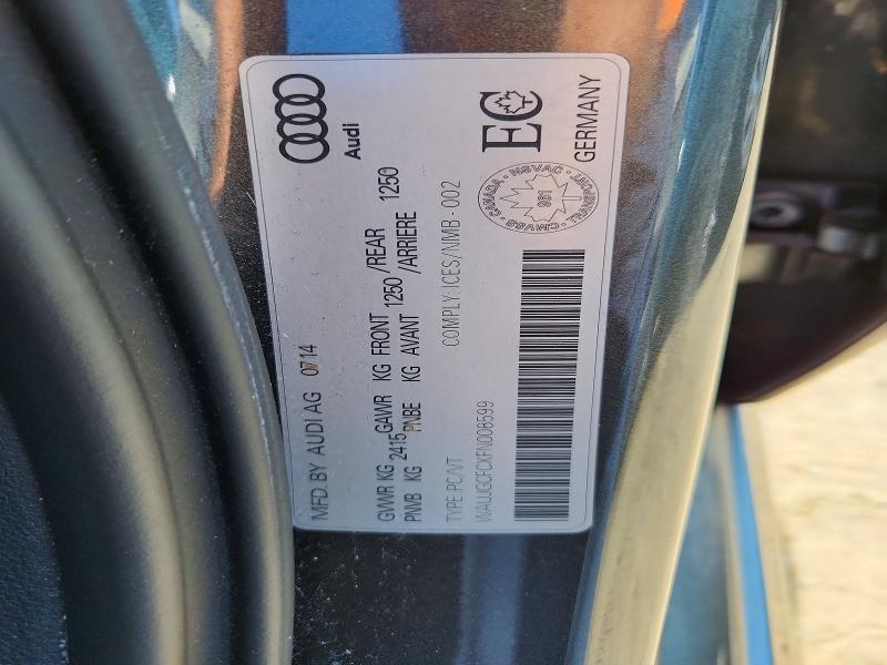 Aukcja sprzedaży 2015 Audi A6, vin: WAUJGCFCXFN008599, numer aukcji: 61214006
