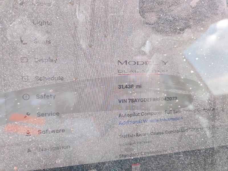 Aukcja sprzedaży 2024 Tesla Model Y, vin: 7SAYGDEF9RF042073, numer aukcji: 59726426