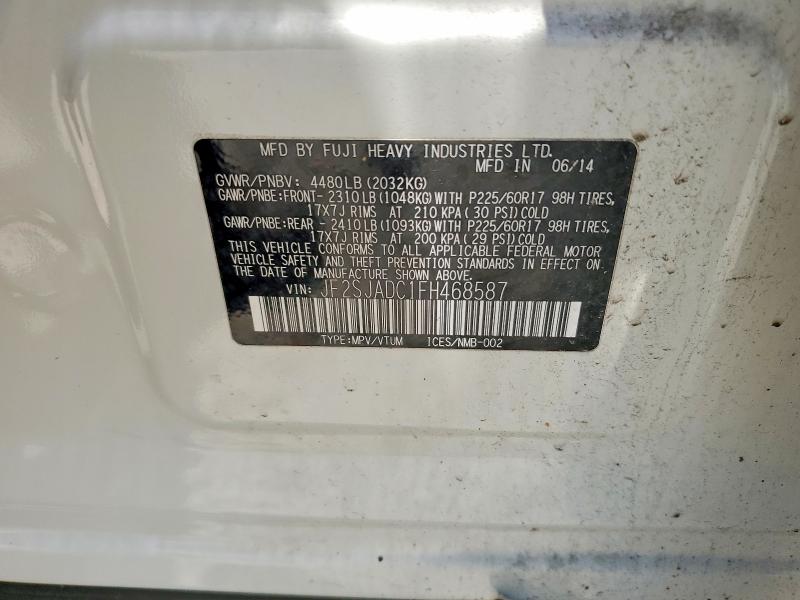 61587066 :رقم المزاد ، JF2SJADC1FH468587 vin ، 2015 Subaru Forester مزاد بيع