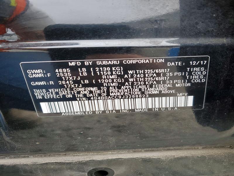Aukcja sprzedaży 2018 Subaru Outback, vin: 4S4BSACC9J3288823, numer aukcji: 60211086