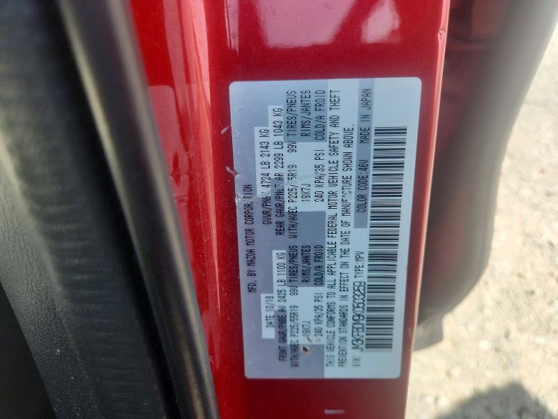 Продажа на аукционе авто 2019 Mazda Cx-5, vin: JM3KFBDM9K0503259, номер лота: 61921616
