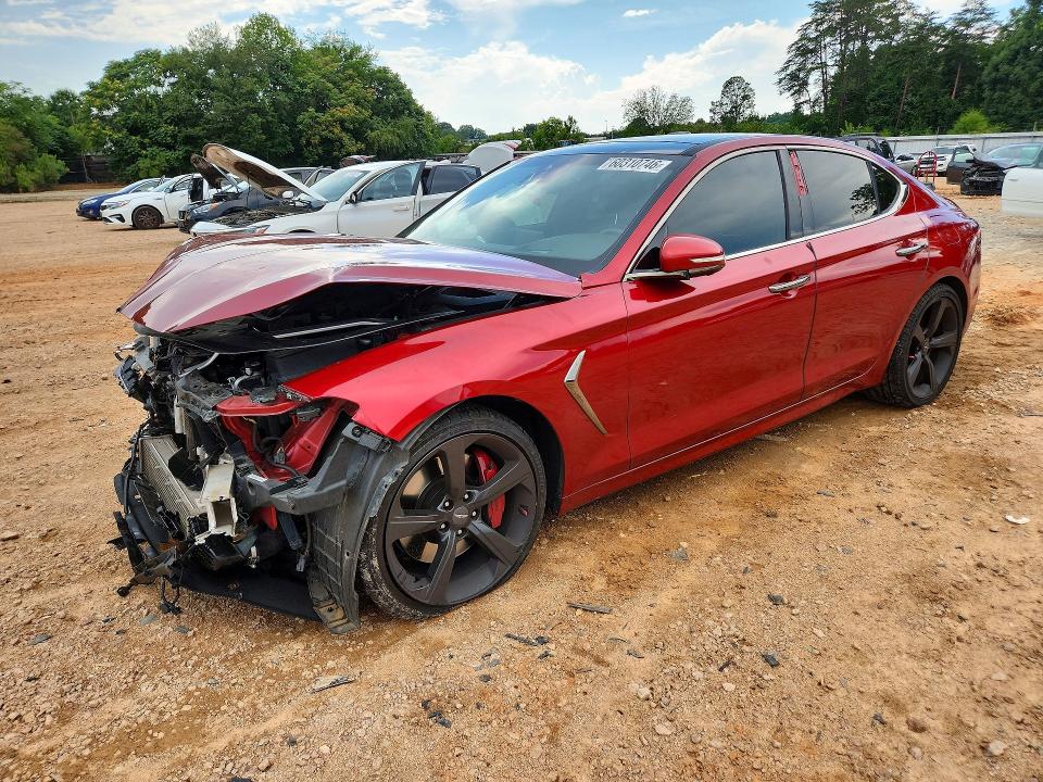 2019 Genesis G70 მანქანა იყიდება აუქციონზე, vin: KMTG34LE2KU015357, აუქციონის ნომერი: 60310746
