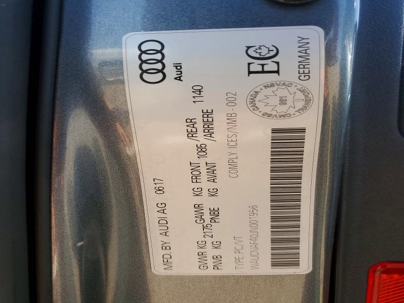 Продажа на аукционе авто 2018 Audi A4, vin: WAUCNAF40JN001956, номер лота: 62454926
