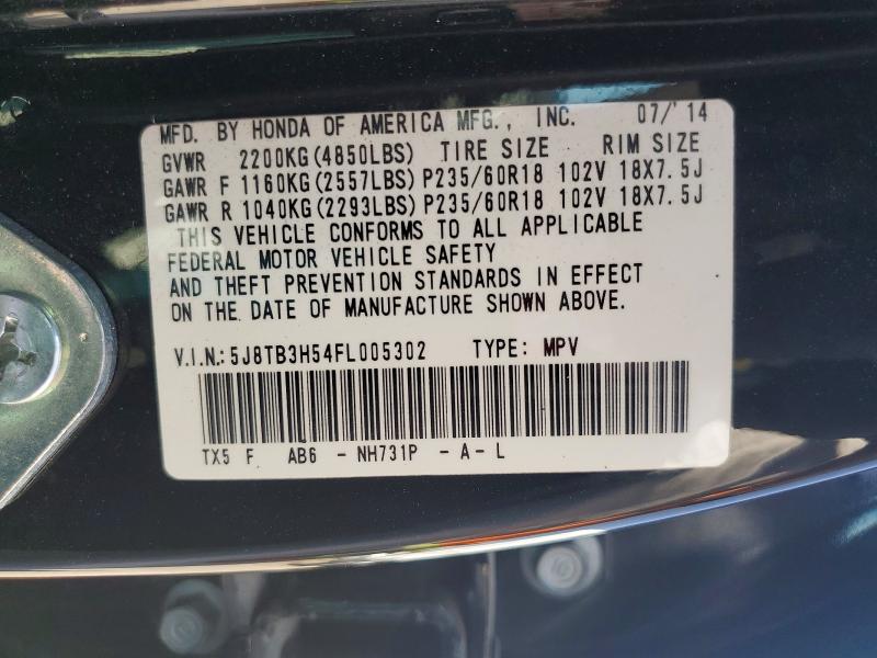 Aukcja sprzedaży 2015 Acura Rdx, vin: 5J8TB3H54FL005302, numer aukcji: 62136626