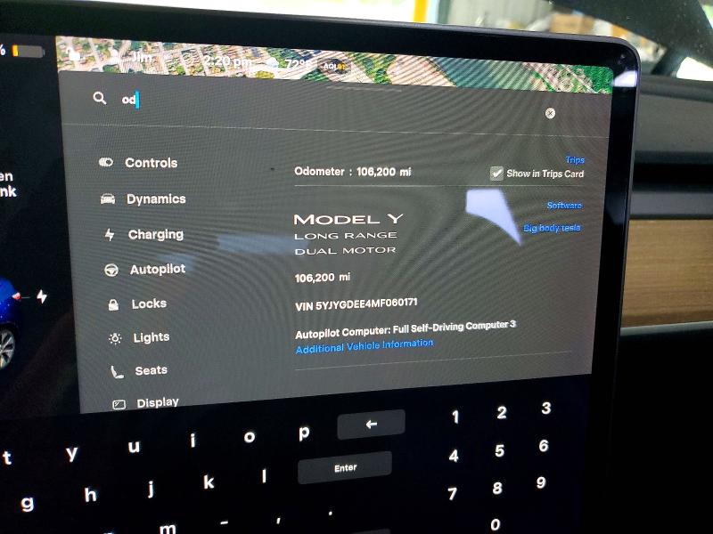 Aukcja sprzedaży 2021 Tesla Model Y, vin: 5YJYGDEE4MF060171, numer aukcji: 61327446