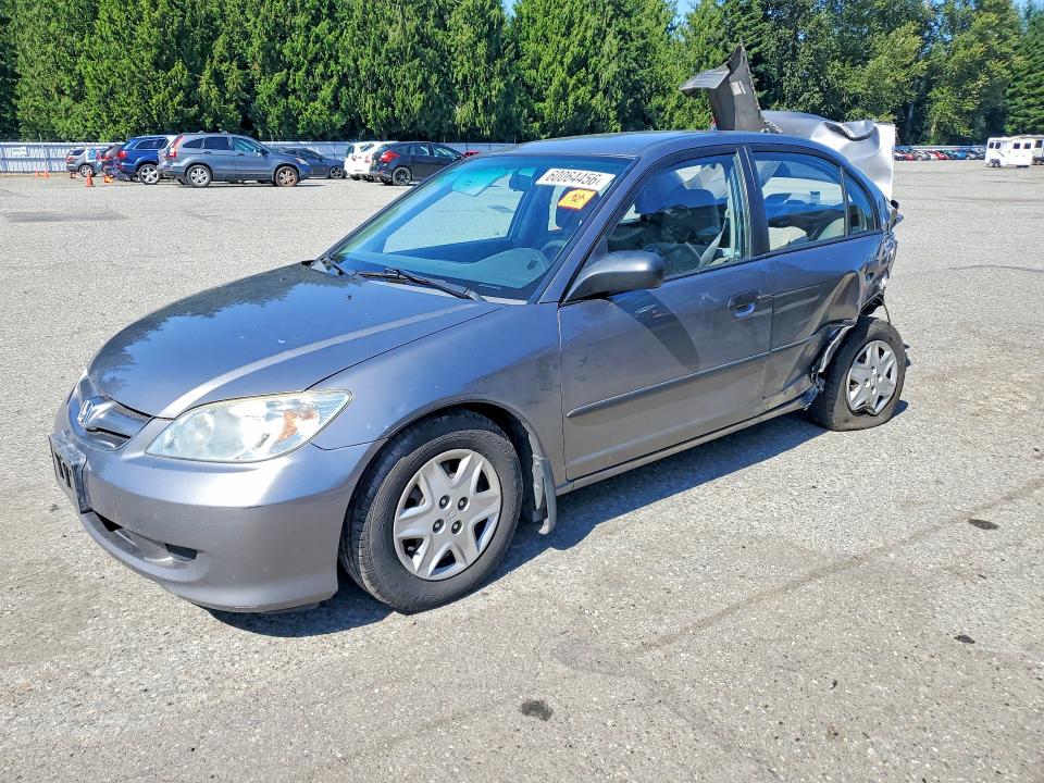2005 Honda Civic მანქანა იყიდება აუქციონზე, vin: 2HGES16345H586066, აუქციონის ნომერი: 60064456