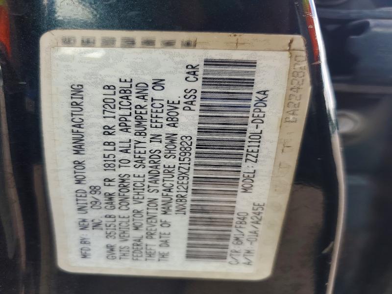 60440356 :رقم المزاد ، 1NXBR12E9XZ159823 vin ، 1999 Toyota Corolla مزاد بيع